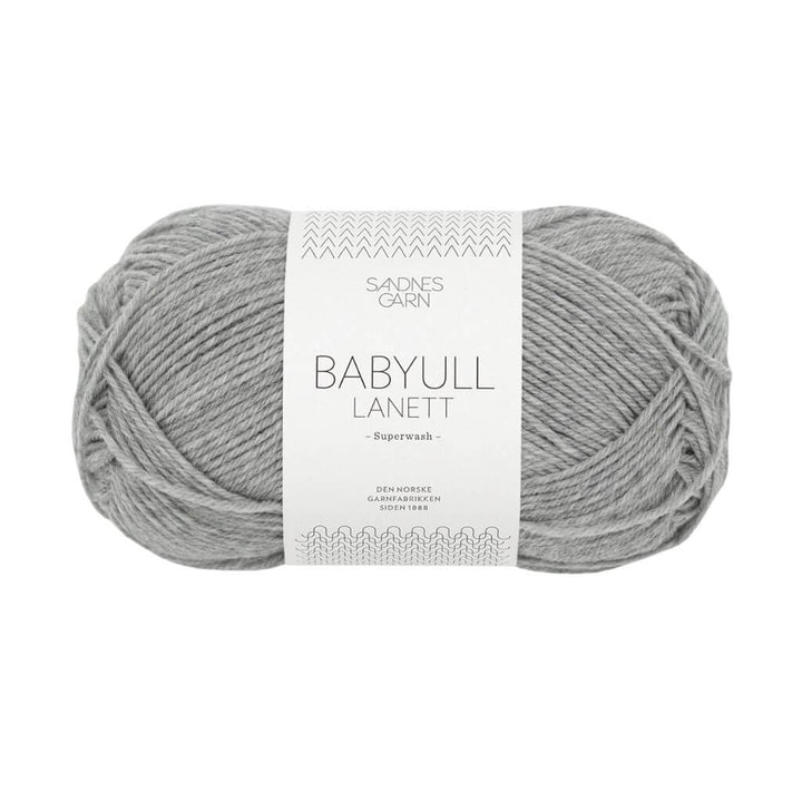 Sandnes Garn Babyull Lanett - 50g 1032 - Lys Gråmel Lieblingsgarn