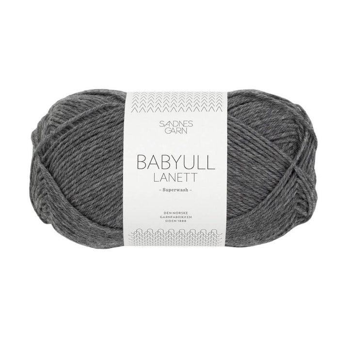 Sandnes Garn Babyull Lanett - 50g 1053 - Mørk Gråmel Lieblingsgarn