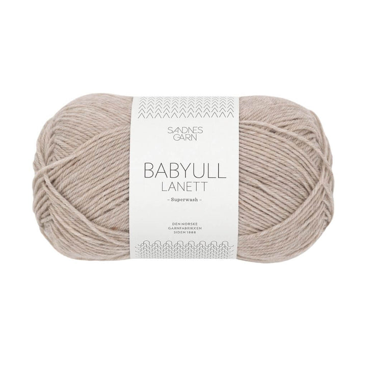 Sandnes Garn Babyull Lanett - 50g 2650 - Gråbeige melert Lieblingsgarn