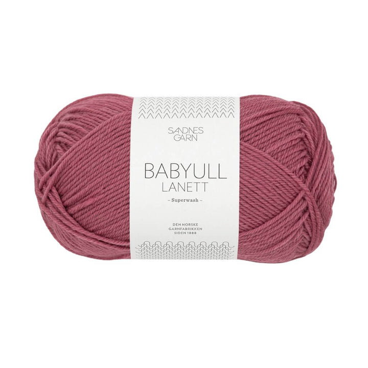 Sandnes Garn Babyull Lanett - 50g 4244 - Mørk Gammelrosa Lieblingsgarn