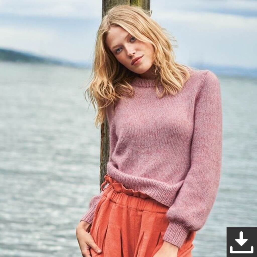 Tynn Silk Mohair Basic Sweater 113 - Sandnes Garn Lieblingsgarn