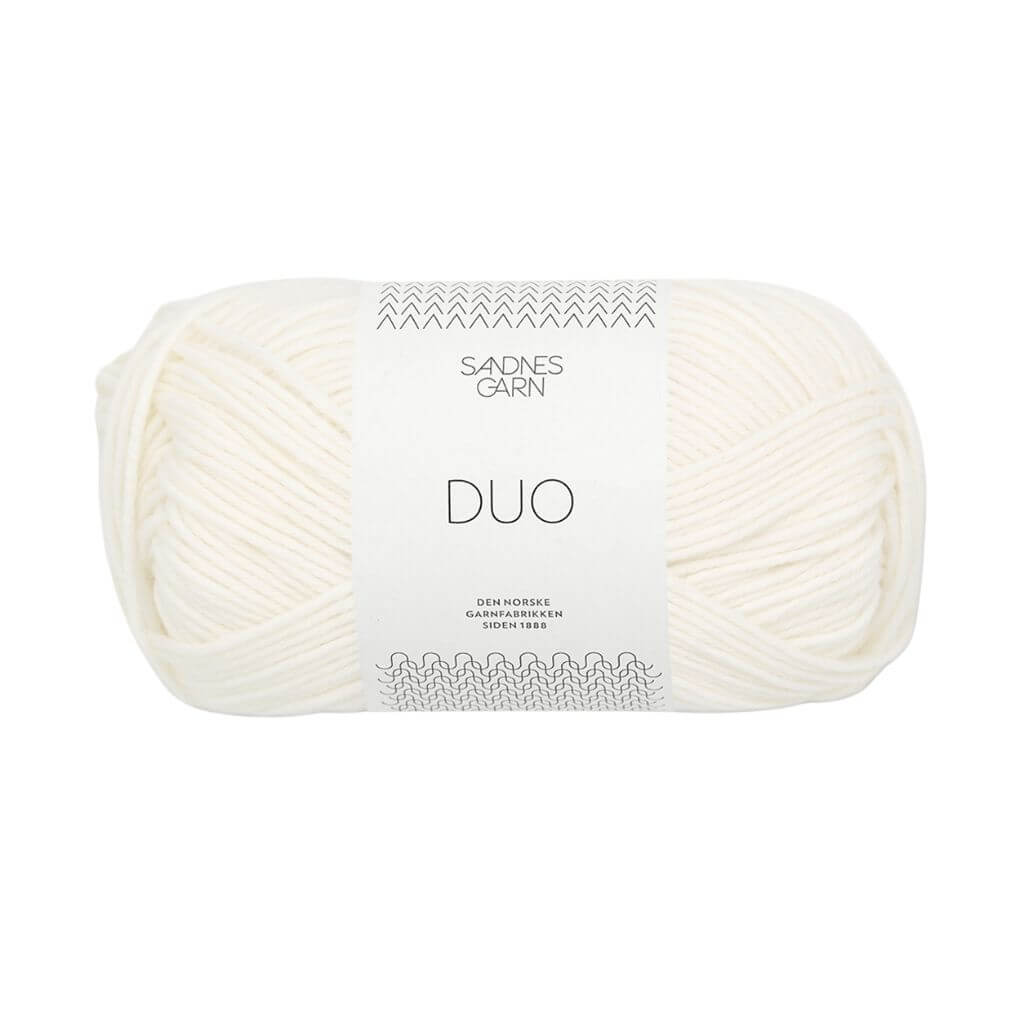 Sandnes Garn Duo - 50g 1002 - Hvit Lieblingsgarn