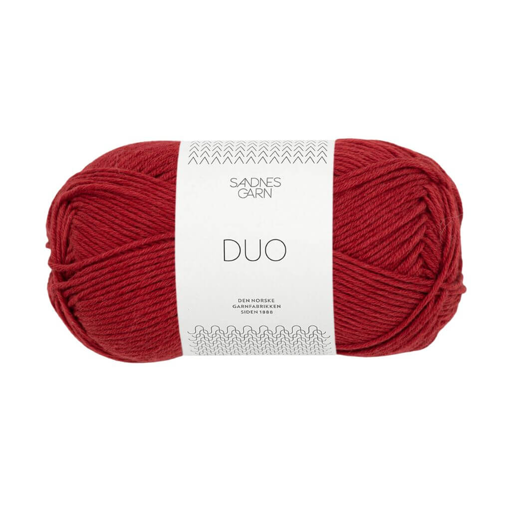 Sandnes Garn Duo - 50g 4236 - Dyp Rød Lieblingsgarn