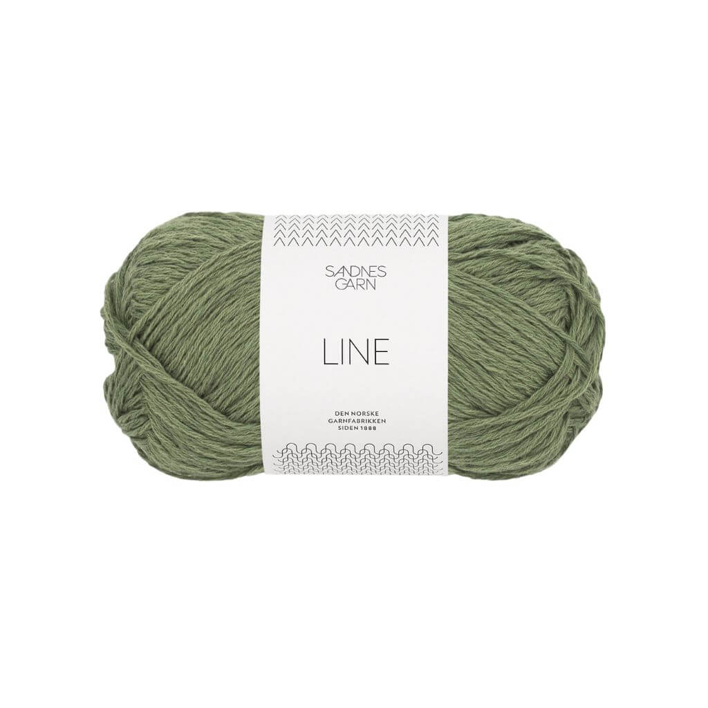 Sandnes Garn Line - 50g 9062 - Olivengrønn Lieblingsgarn