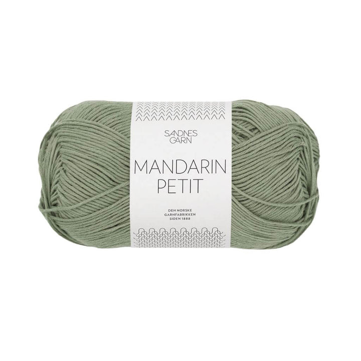 Sandnes Garn Mandarin Petit 50g 9041 - Støvet Lys Grønn Lieblingsgarn