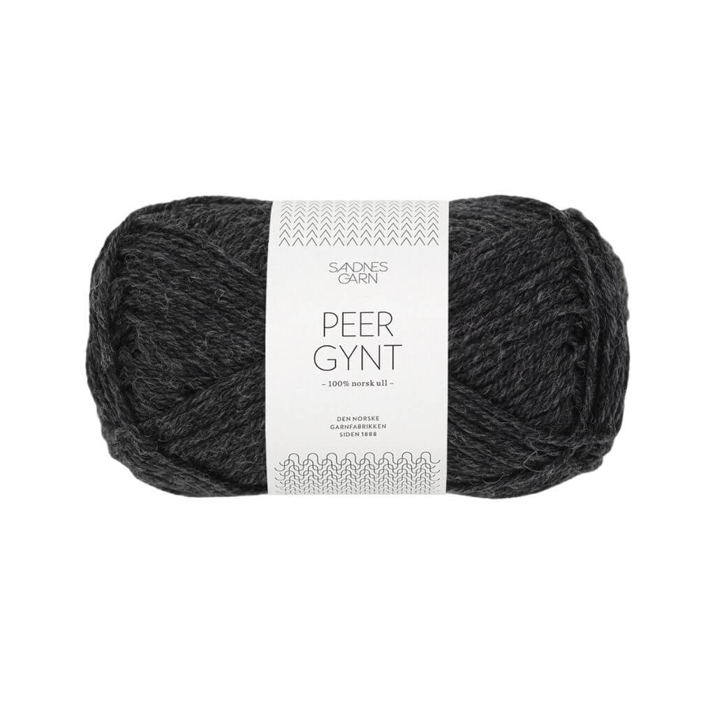 Sandnes Garn Peer Gynt 50 g - Reine Schurwolle 1088 - Koksmelert Lieblingsgarn