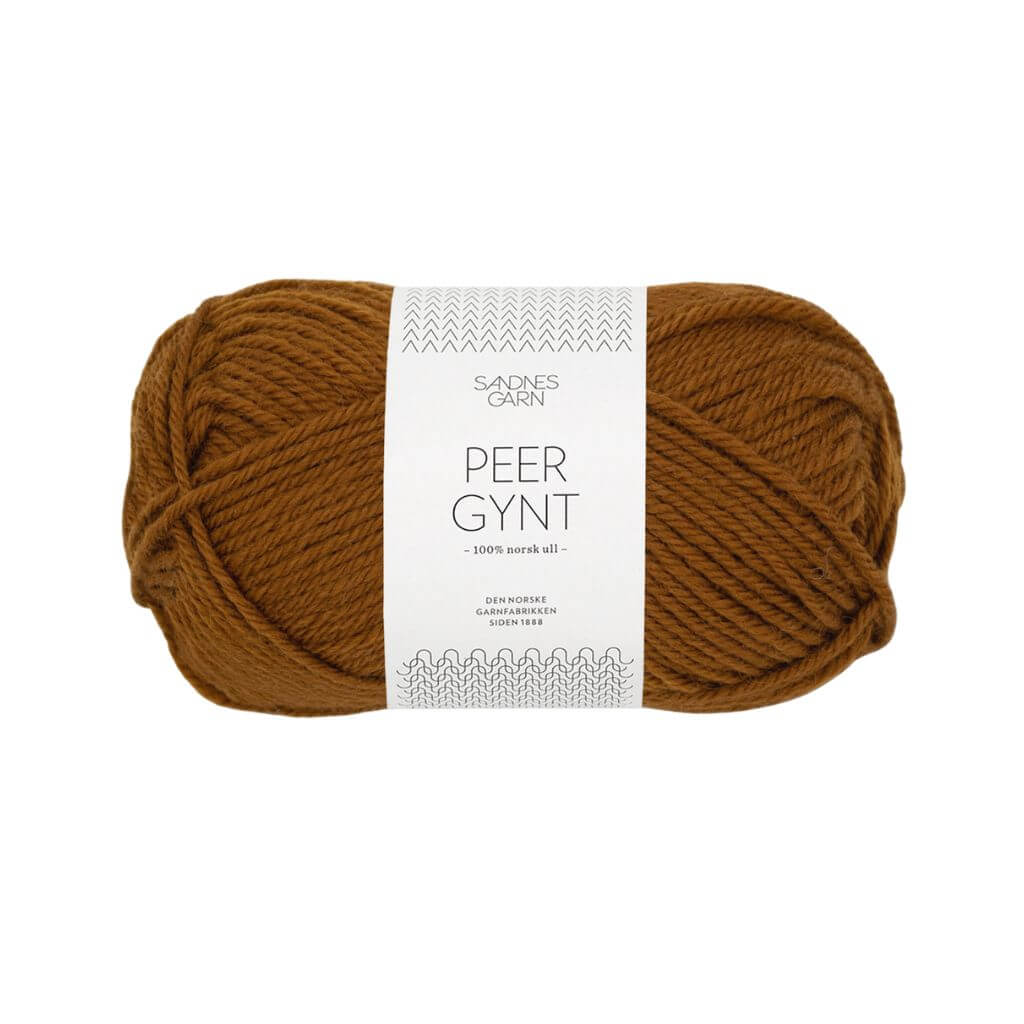 Sandnes Garn Peer Gynt 50 g - Reine Schurwolle 2564 - Gyllenbrun Lieblingsgarn