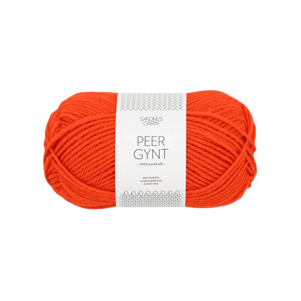 Sandnes Garn Peer Gynt 50 g - Reine Schurwolle 3819 - Spicy Orange Lieblingsgarn
