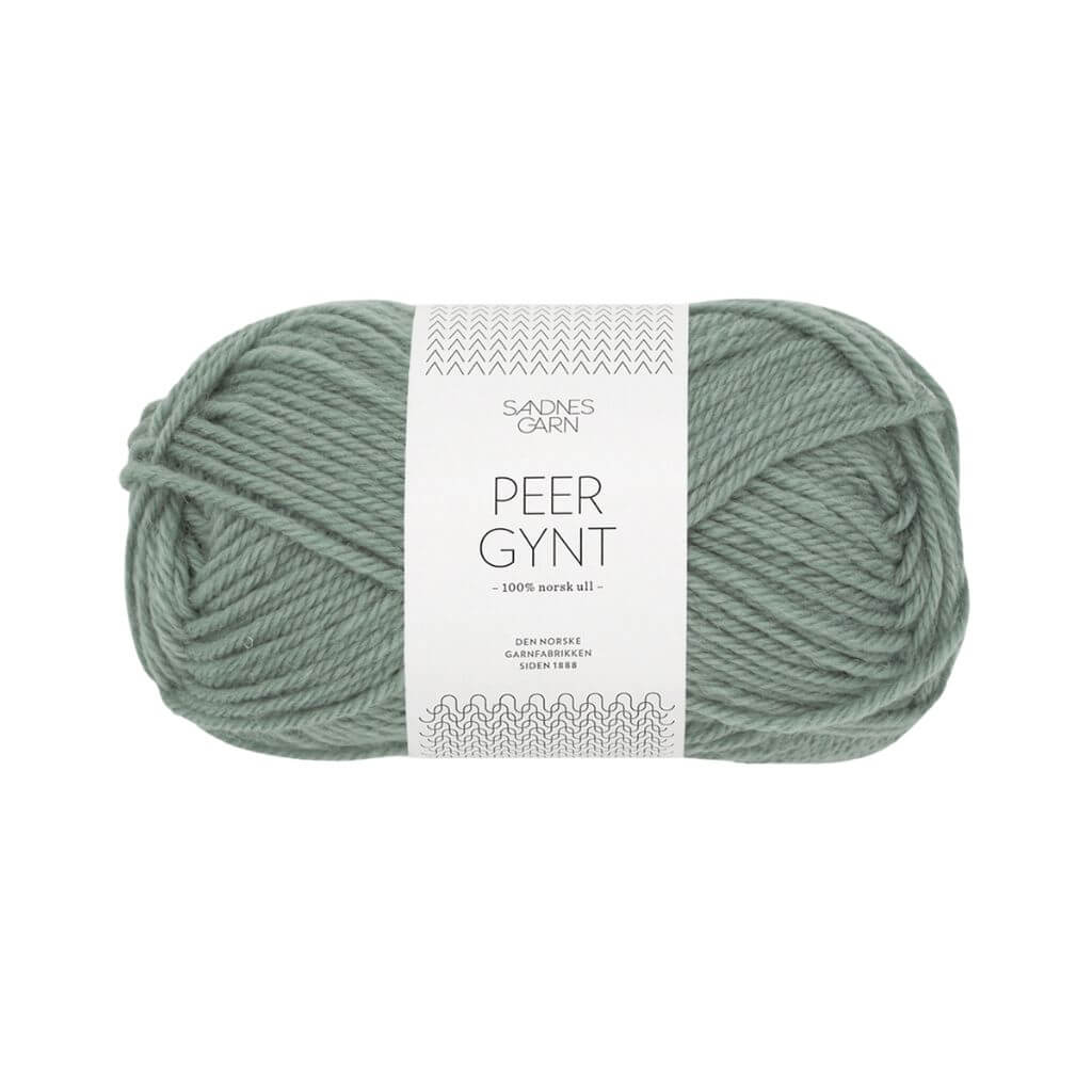 Sandnes Garn Peer Gynt 50 g - Reine Schurwolle 8051 - Eukalyptus Lieblingsgarn