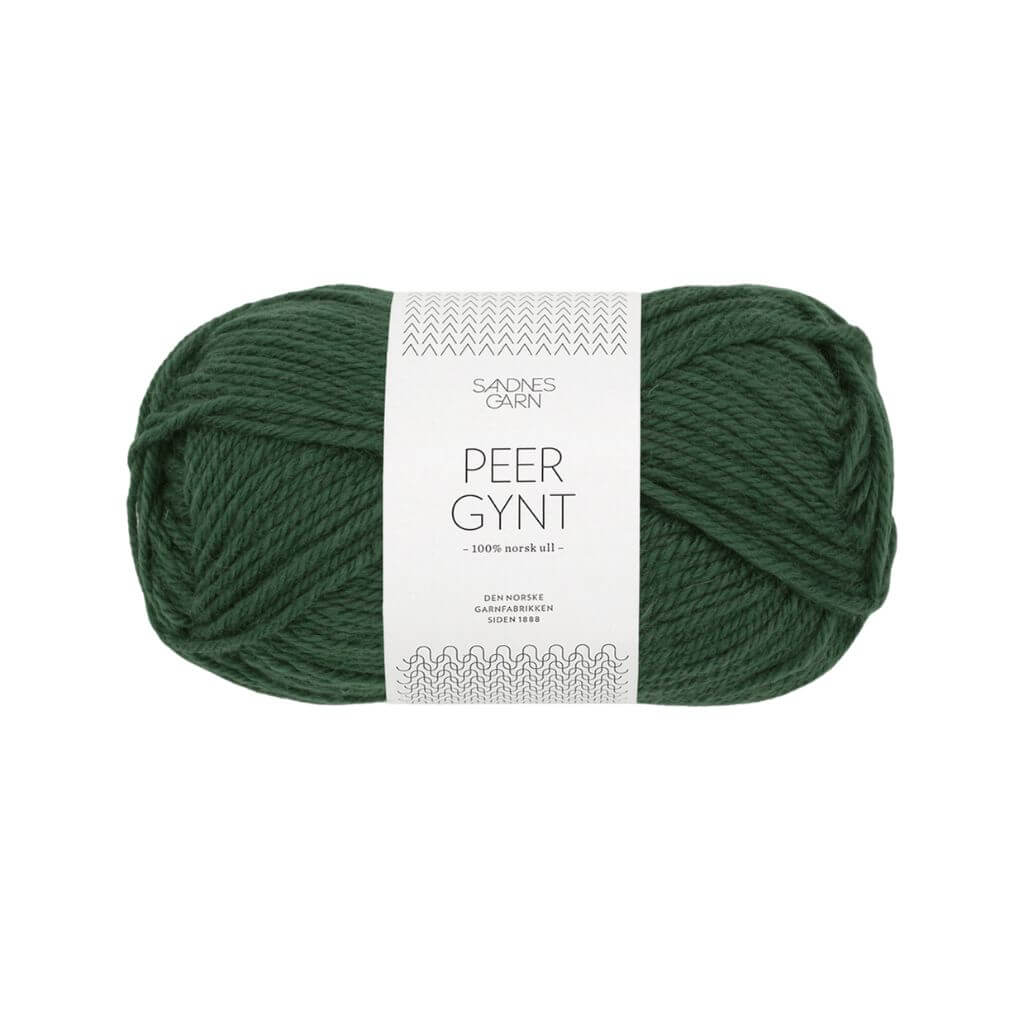 Sandnes Garn Peer Gynt 50 g - Reine Schurwolle 8082 - Skoggrønn Lieblingsgarn