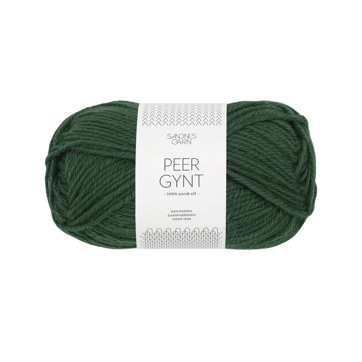 Sandnes Garn Peer Gynt 50 g - Reine Schurwolle 8082 - Skoggrønn Lieblingsgarn