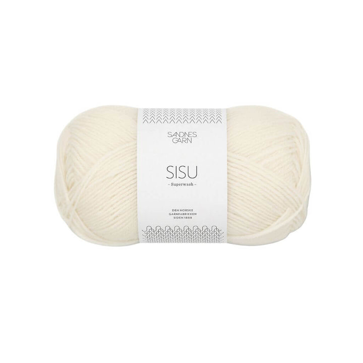 Sandnes Garn Sisu 50 g - Sockenwolle Superwash 1012 - Natur Lieblingsgarn