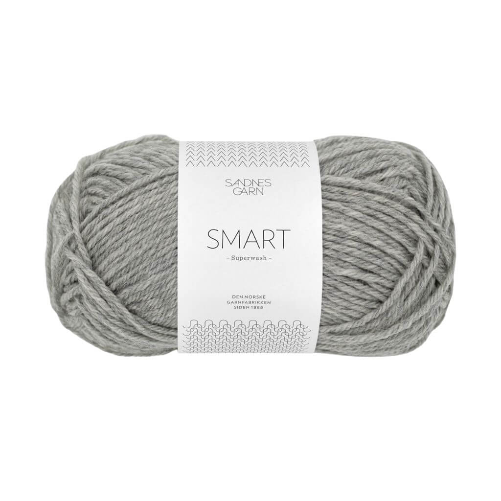 Sandnes Garn Smart - 50g 1042 - Gråmelert Lieblingsgarn