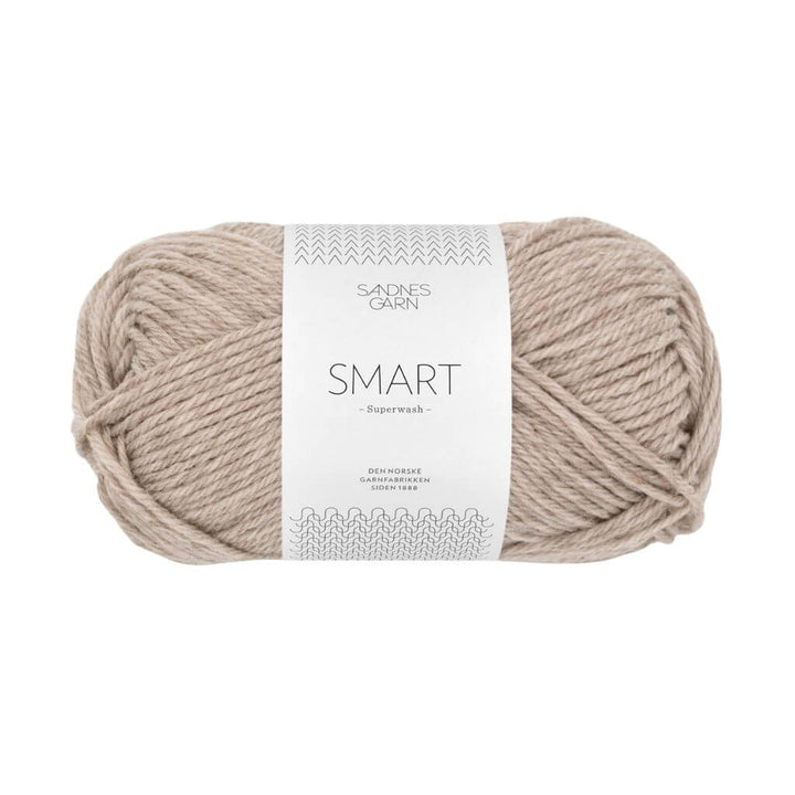 Sandnes Garn Smart - 50g 2650 - Gråbeige melert Lieblingsgarn