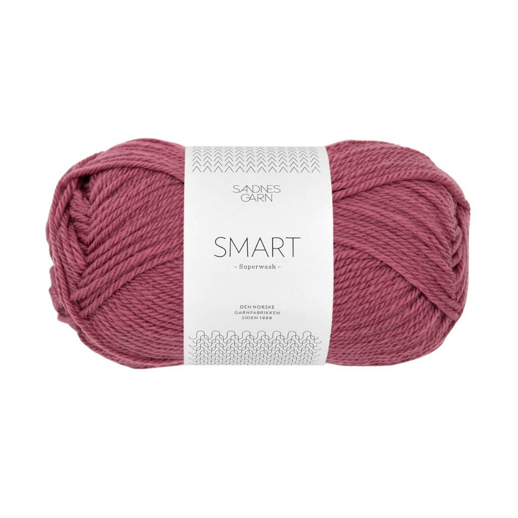 Sandnes Garn Smart - 50g 4244 - Mørk Gammelrosa Lieblingsgarn