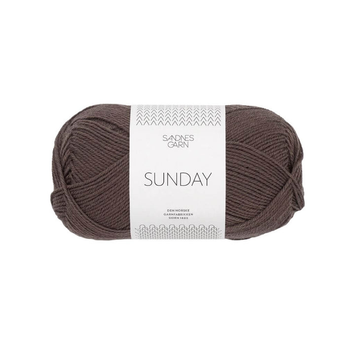 Sandnes Garn Sunday - 50g 3880 - Mørk Sjokolade Lieblingsgarn