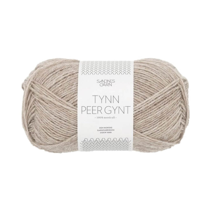 Sandnes Garn Tynn Peer Gynt 2650 - graubeige meliert Lieblingsgarn