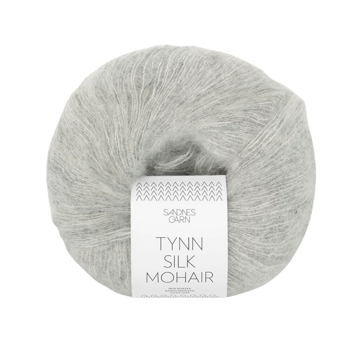 Sandnes Garn Tynn Silk Mohair 25 g 1022 - Lys Grå Melert Lieblingsgarn