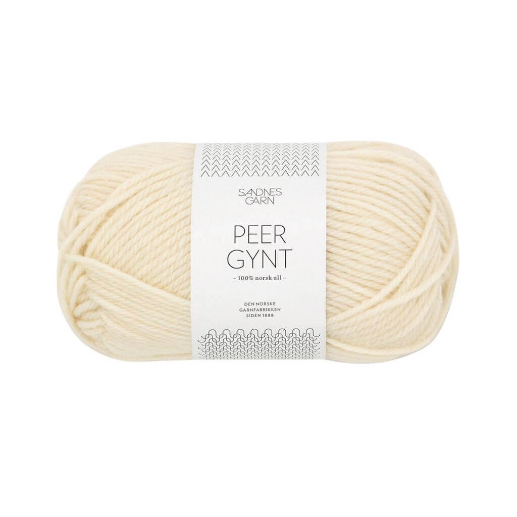 Sandnes Garn Peer Gynt 50 g - Reine Schurwolle 1012 - Natur Lieblingsgarn