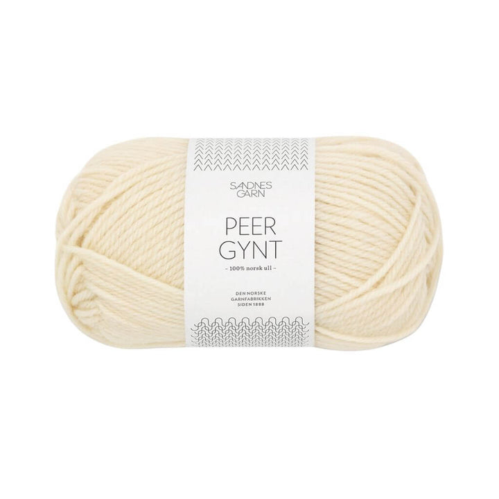 Sandnes Garn Peer Gynt 50 g - Reine Schurwolle 1012 - Natur Lieblingsgarn