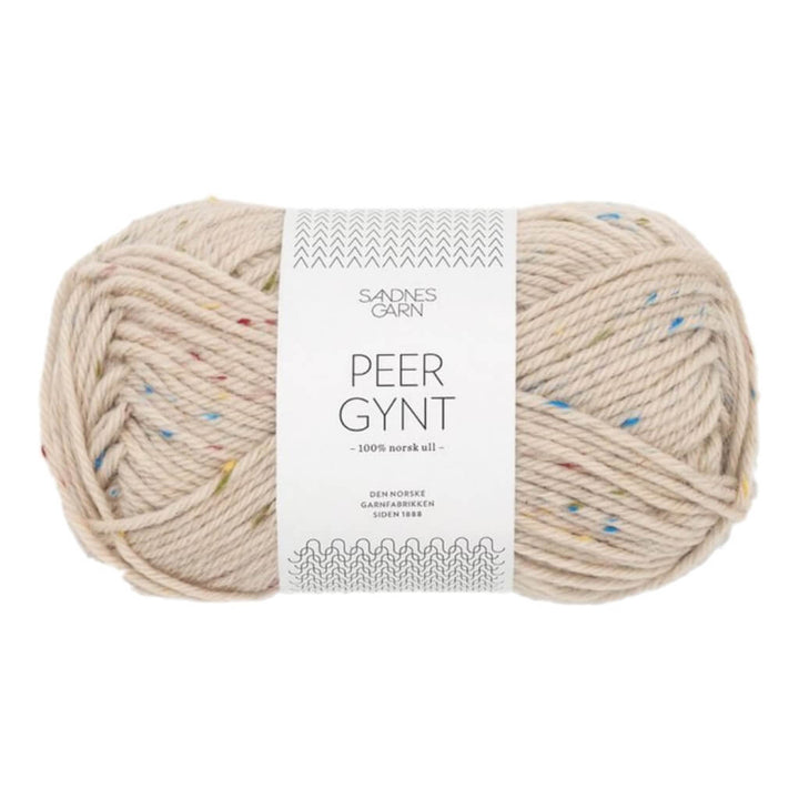 Sandnes Garn Peer Gynt 50 g - Reine Schurwolle 2720 - Marzipan Tutti Frutti Tweed Lieblingsgarn