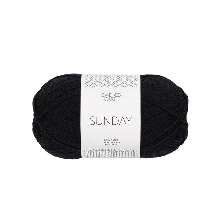 Sandnes Garn Sunday - 50g 1099 - Svart Lieblingsgarn