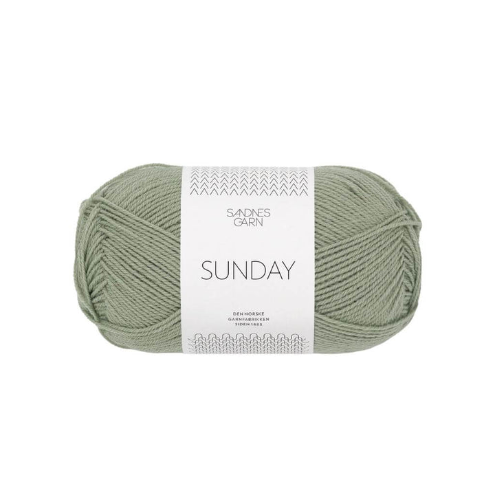 Sandnes Garn Sunday - 50g 8521 - Støvet Lys Grønn Lieblingsgarn
