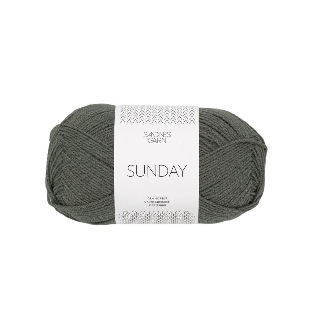Sandnes Garn Sunday - 50g 9071 - Støvet Olivengrønn Lieblingsgarn