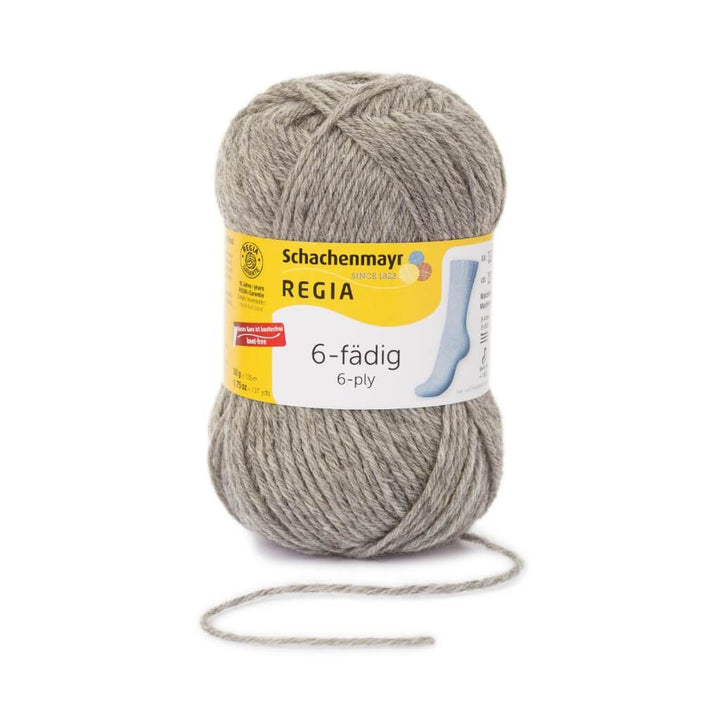 Schachenmayr Regia 6-fädig Sockenwolle 50g 33 - Flanell meliert Lieblingsgarn