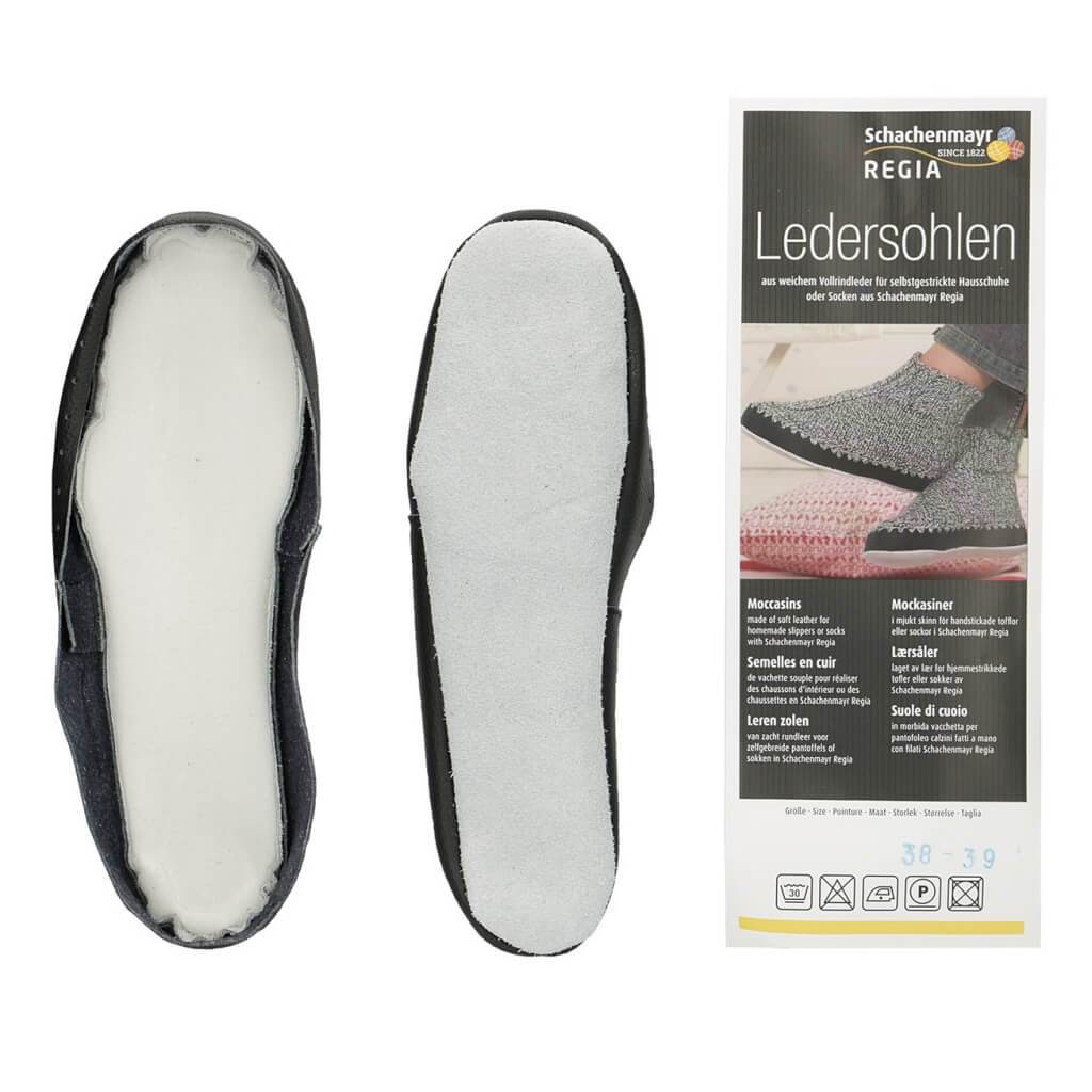 Schachenmayr Regia Hüttenschuhsohlen - Ledersohlen Lieblingsgarn