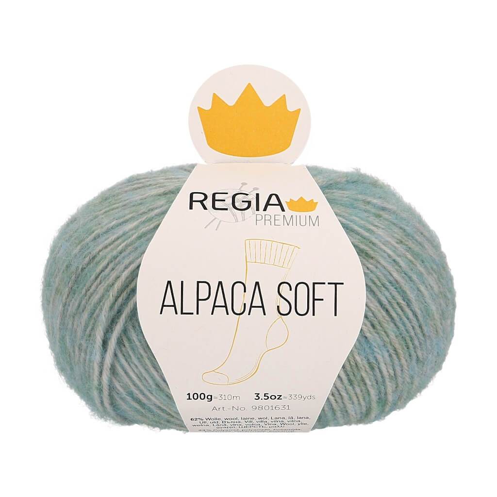 Schachenmayr Regia Premium Alpaca Soft 62 - Mint meliert Lieblingsgarn