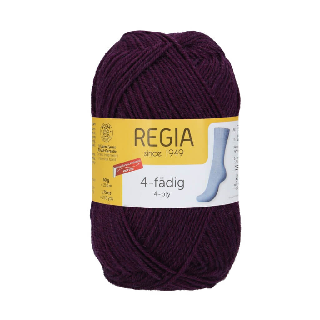 Schachenmayr Regia Uni 4-Fädig 50 Gramm 1055 - Aubergine Lieblingsgarn