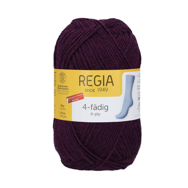 Schachenmayr Regia Uni 4-Fädig 50 Gramm 1055 - Aubergine Lieblingsgarn