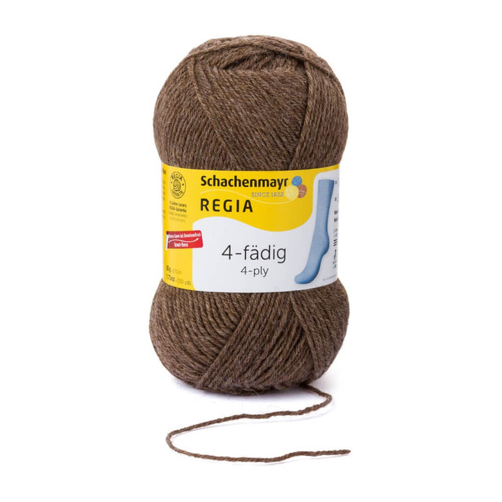 Schachenmayr Regia Uni 4-Fädig 50 Gramm 2140 - Borke Meliert Lieblingsgarn