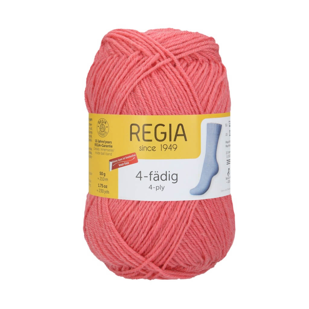Schachenmayr Regia Uni 4-Fädig 50 Gramm 1060 - Koralle Lieblingsgarn