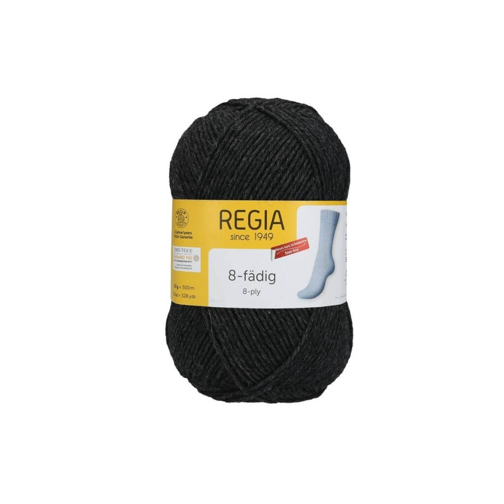 Schachenmayr Regia Uni 8-fach 150g 522 - Anthrazit Me Lieblingsgarn