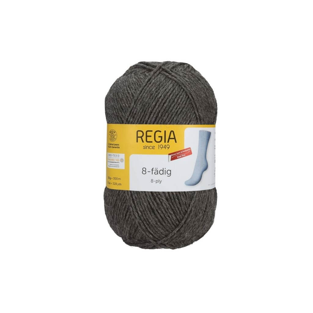 Schachenmayr Regia Uni 8-fach 150g 44 - Mittelgrau M Lieblingsgarn