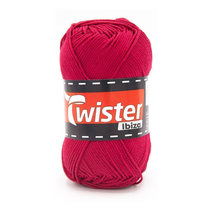 Twister Ibiza Uni 50g 39 - Weinrot Lieblingsgarn