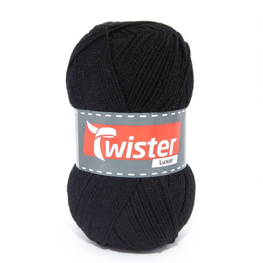 Twister Luxor Uni 150g 90 - Schwarz Lieblingsgarn