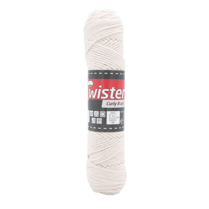 Twister Curly 8 50g - Topflappengarn 20 - Natur Lieblingsgarn