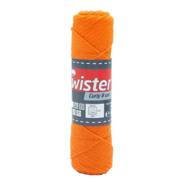 Twister Curly 8 50g - Topflappengarn 28 - Orange Lieblingsgarn