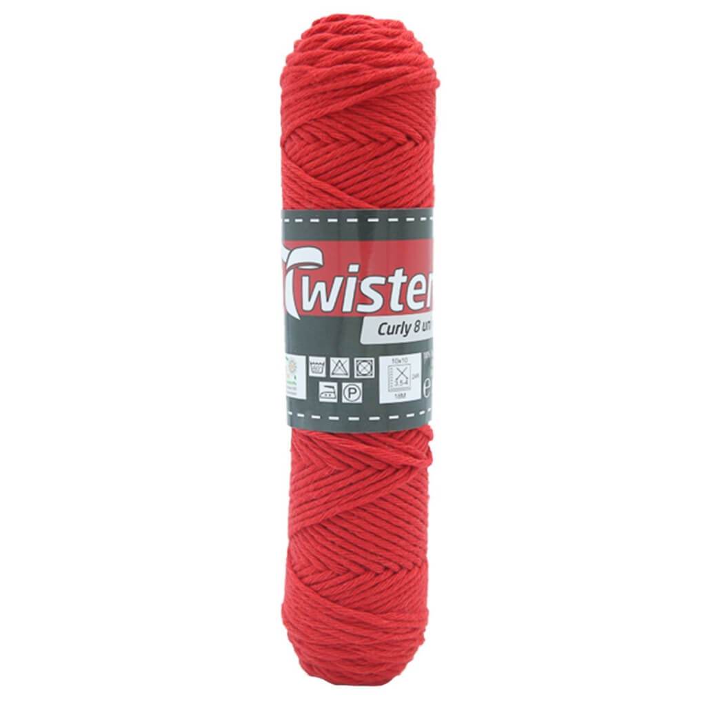 Twister Curly 8 50g - Topflappengarn 35 - Rot Lieblingsgarn