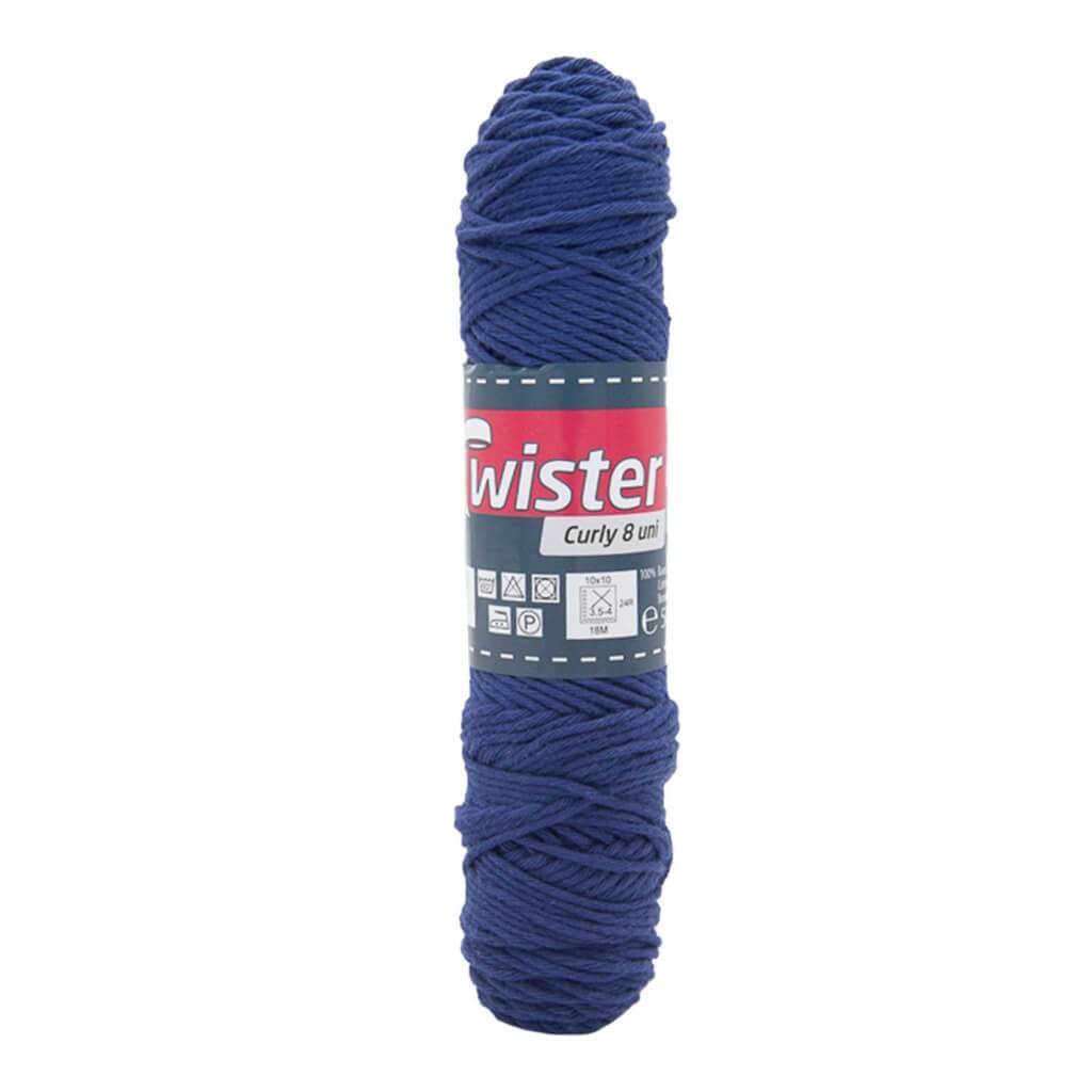 Twister Curly 8 50g - Topflappengarn 59 - Marine Lieblingsgarn