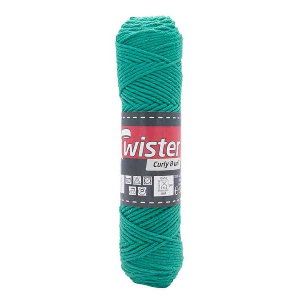 Twister Curly 8 50g - Topflappengarn 75 - Grün Lieblingsgarn