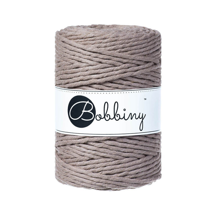 Bobbiny Makramee Garn 5 mm x 100 m gedreht Coffee Lieblingsgarn